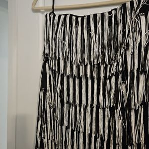 Eloquii black and white fringe dress (never worn)